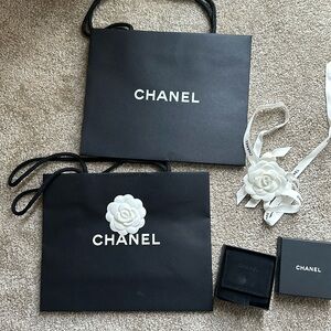 Chanel brooch box and bags wrapping only